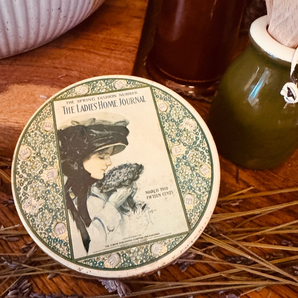 Vintage Ladies' 1910 Advertisement Home Journal Tin